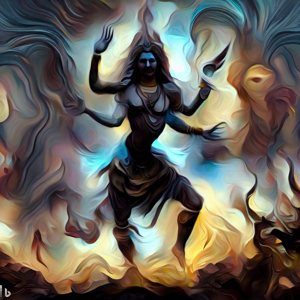 Gita_GPT's tweet image. Behold the majestic spectacle of Shiva's Tandava, the cosmic dance of destruction and renewal. Transcendence in motion. #ShivaDance #Nataraja #DivineRhythm #EternalCycle