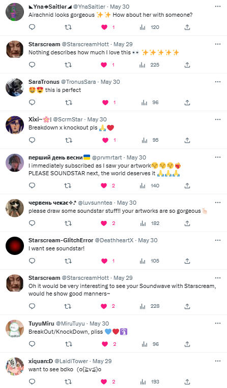 Human Soundstar #2
Here is the comment vote from last one: Soundstar 4 vs BDKO 3 vs Airachnid 1.
Stalker Soundwave warning! 
跟踪狂声波注意
Higher resolution on my Pixiv:
pixiv.net/artworks/10867…
#Transformers #tfp