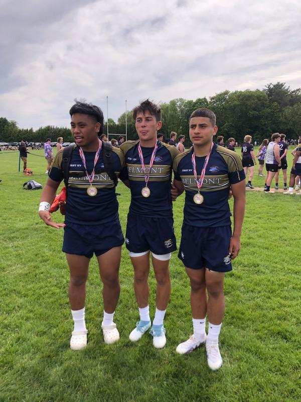 kingmao55's tweet photo. Our kids play rugby too and can’t wait for them to show off what them pads look like! 😎🟦🟥 #GRIFFINPRIDE https://t.co/ne7W3GTojj