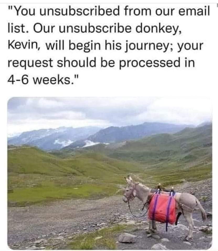 #IveGotABeefWith your unsubscribe policy