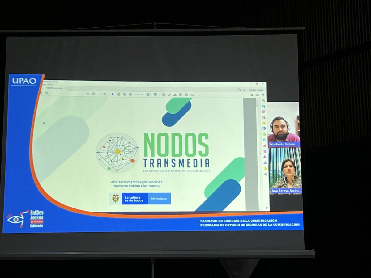 Most_Transmedia's tweet photo. Mesa sobre proyectos #Transmedia en el encuentro de la #RedInav, en @upao en Trujillo Perú.

Proyectos en donde se han utilizado varías plataformas integradas para construir universos narrativos. 

@red_inav https://t.co/RHa3REVAkC