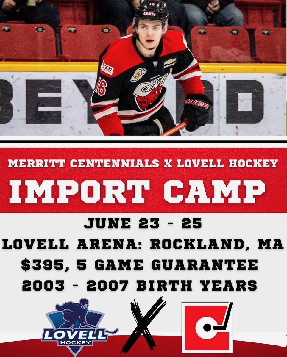 CENTS NEWS: Centennials Announce Partnership with Lovell Hockey 

Full Story: merrittcentennials.com/merritt-centen…