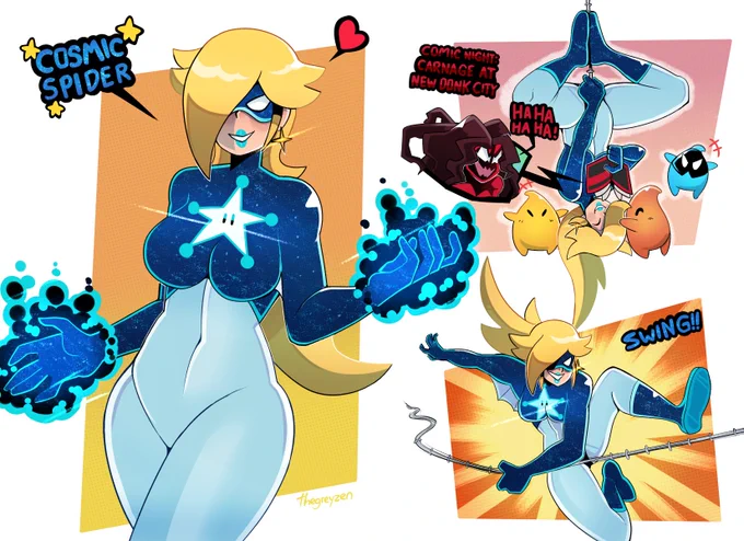 Thinking about that time I drew the Mario Princesses as Spider girls