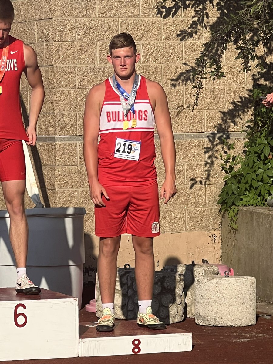 Great State meet for Seamus Malaski! 2023 Discus State Champ and 8th Place in Shot Put ! #GoDogs #StateFinals #Doubleplacer #3sportathlete