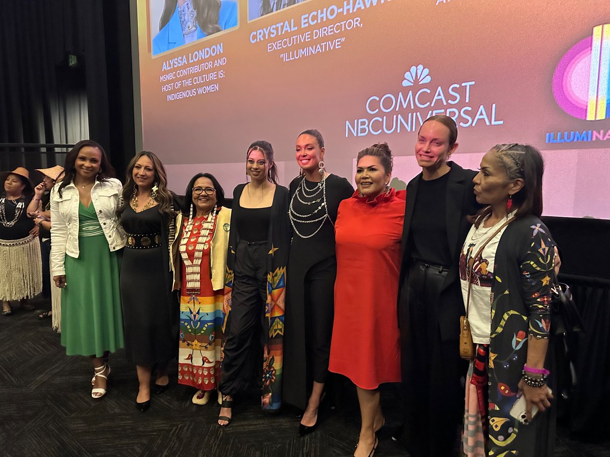 ambervalletta's tweet photo. Inspiring to be with trail blazing women like @delegateteehee. Can’t wait for #thecultureisindigeniouswomen premiering on Sun, 6/4 at 10 pm ET on @MSNBC and streaming on @Peacock https://t.co/i71ZWec1IX