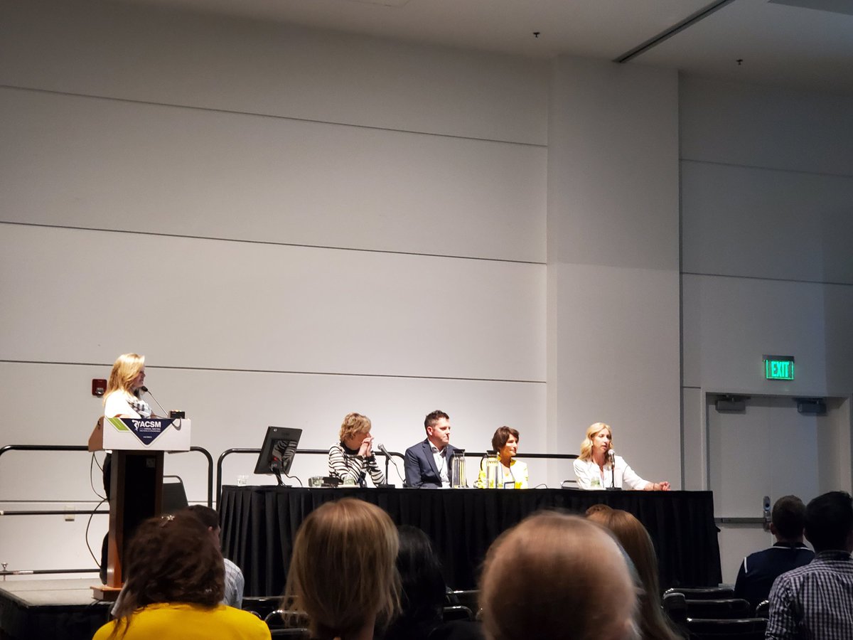 DrAllenRedinger's tweet photo. The IOC RED-S consensus statement at #ACSM2023 was absolutely AMAZING! Could listen to @margomountjoy @Jorunn_SB @LouiseMBurke @TStellingwerff @DrKateAckerman all day and can't wait for data and guidelines to officially come out! https://t.co/Zo95NDNkTR