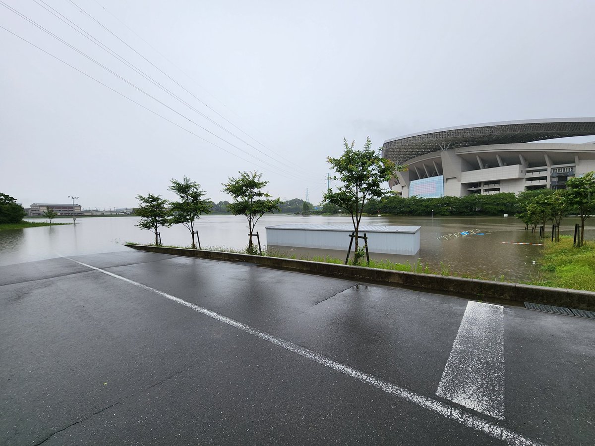 今回も埼スタの調節池兼駐車場はきっちり役目を果たしてくれています。
#浦和美園 #埼玉スタジアム