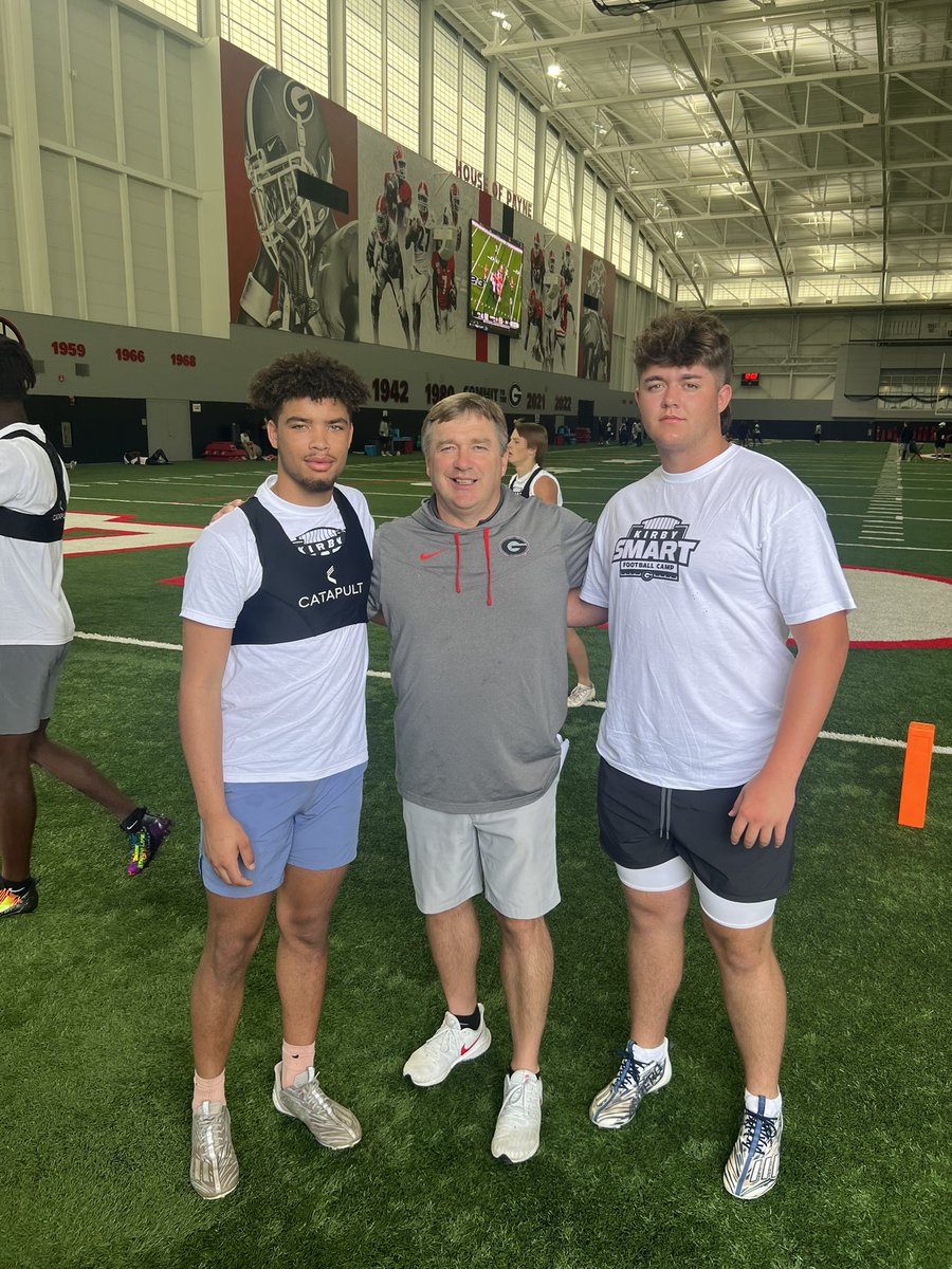 CadeChannell's tweet photo. Had a great day at @GeorgiaFootball camp. Appreciate the invite and the opportunity to come down. Thank you to all the coaches that were there to help. #godawgs https://t.co/rnwk1MSPNo