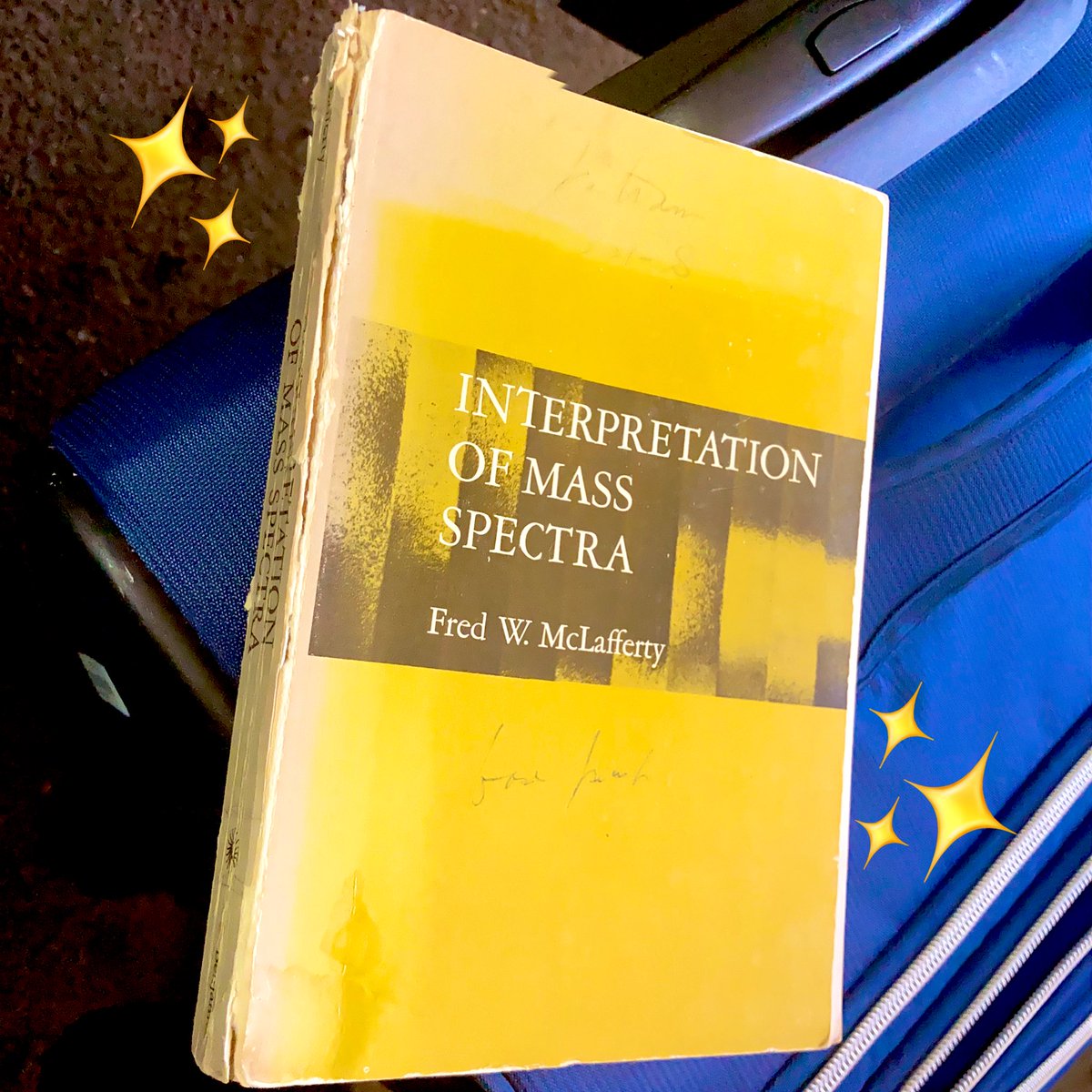 In an auspicious harbinger of #ASMS2023, on my way outta a customer site this afternoon to go to the airport I saw a copy of “Interpretation of Mass Spectra” on a free book pile (…consequently I have ANOTHER one).

(Maybe I’ll fix up the binding and leave it by history posters!)