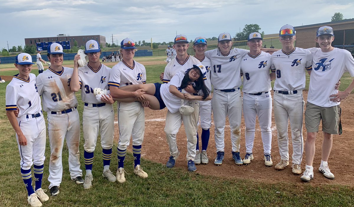 Raiders advance with a 2-0 W vs Burnsville. Back at it Monday 4:45. Special thank you to our Manager Gabby - she has become part of the family and we ❤️ u!#MoreBaseball 💙💛🏴‍☠️