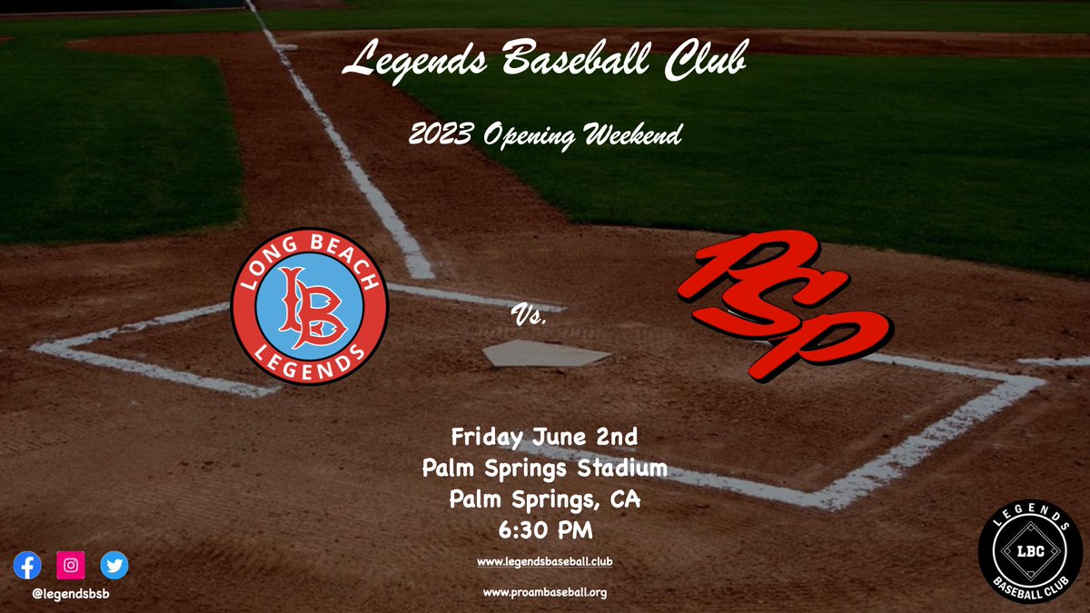 A classic matchup for 12th opening day in Legends history! 

#Legendary