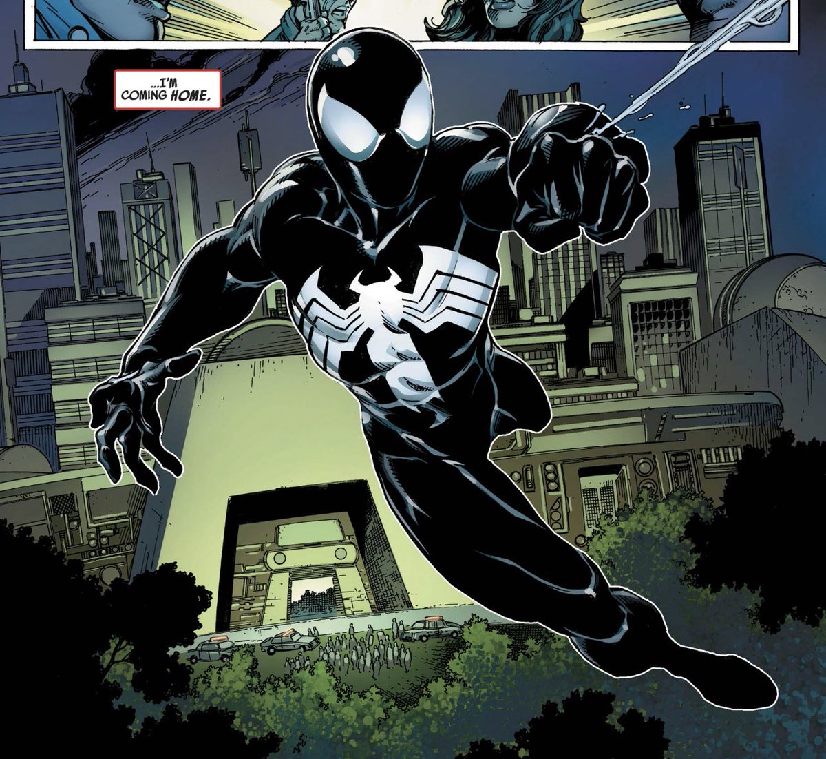 thevenomsite's tweet photo. Retweet to scare the Spider-Verse creative team. https://t.co/PGzuWDrcMv