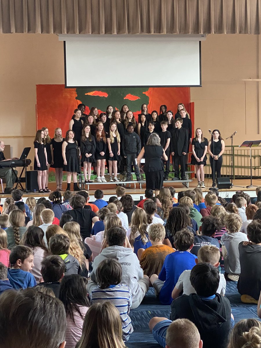 Monomoy_HES's tweet photo. Thank you to the chorus from Monomoy Middle School for an amazing performance today!  
#fintasticsharks https://t.co/QuByWwjsgY