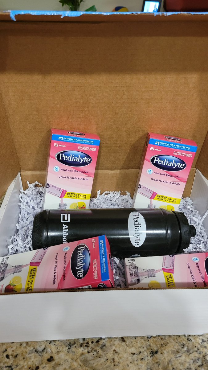 The awesome people @pedialyte always keeping me hydrated and healthy! #TeamPedialyte #gift