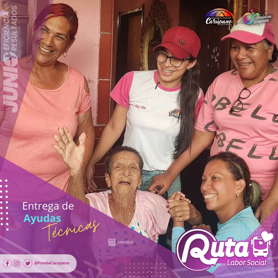 Nuestra presidenta <a href="/Candialesr/">Raquel Candiales Car</a> por orientaciones del <a href="/AlcaldeJulioRod/">AlcaldeJulioRodríguez</a> en el marco de la Ruta Social, entrega ayudas técnicas en el sector 12 de Marzo de Guayacán de la Flores 

#VenezuelaSinSanciones
#PrensaJulioRodríguez
#Junio+EficienciaResultados