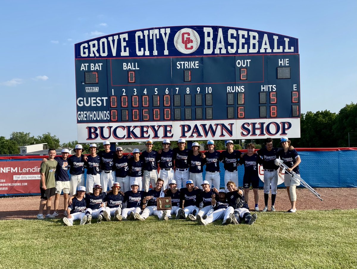 SR_Photog_Guy's tweet photo. 6/2/2023 FINAL

Just like that @oobaseball punches ticket #Ship #Final4 @ColeCahill11 @CharlieScholvin @JacobTabor12 @GCBaseball2022 such a classy program &amp; class act leading squad #Family 

#Pioneers - 6
#Greyhounds - 1

#MovingDay #SchoolsOut #StillPracticing @coachmarker https://t.co/XZm1CcFeFs