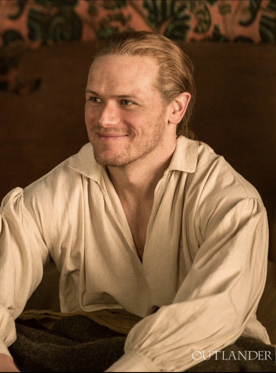 Love a #JamieFraser smile! 🧡

#Outlander 
#SamHeughan