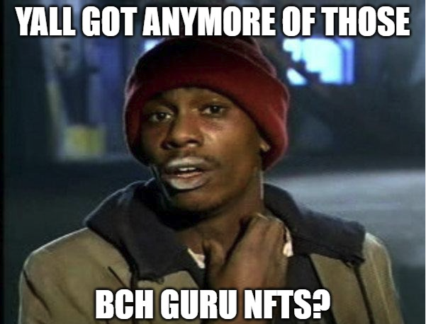 BitcoinChadd's tweet photo. #NFT #Bitcoin #BCH #BCHGurus https://t.co/d0CT3seIDD