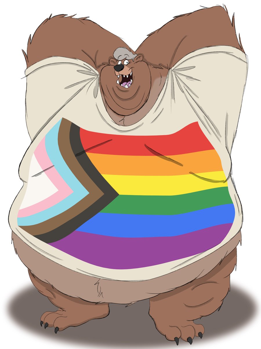 HAPPY PRIDE MONTH, EVERYONE! #PrideMonth #PrideMonth2023 #furry #bear #fatfur #fat #fur #Pride #LGTBQ
