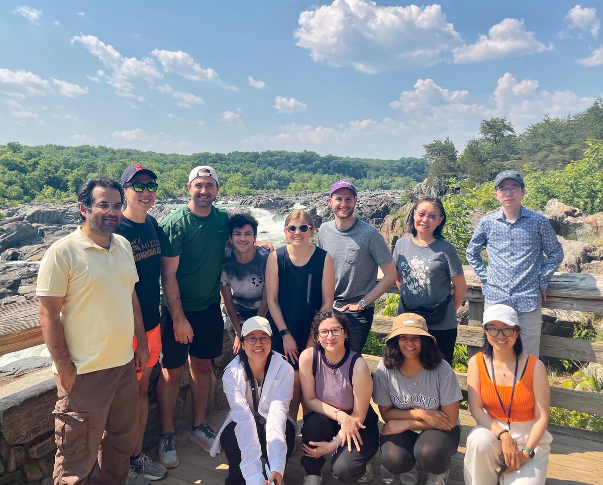 DrPhilipAdams's tweet photo. Hiking at Great Falls National Park β start of summer party and a proper send off for postbac Emily Petroni (off to start medical school @VUMC_Medicine #VandyMed)!! Glad to celebrate with @storzlab!! #AdamsLab @NIH @NICHD_NIH https://t.co/WxAUZvfHIF