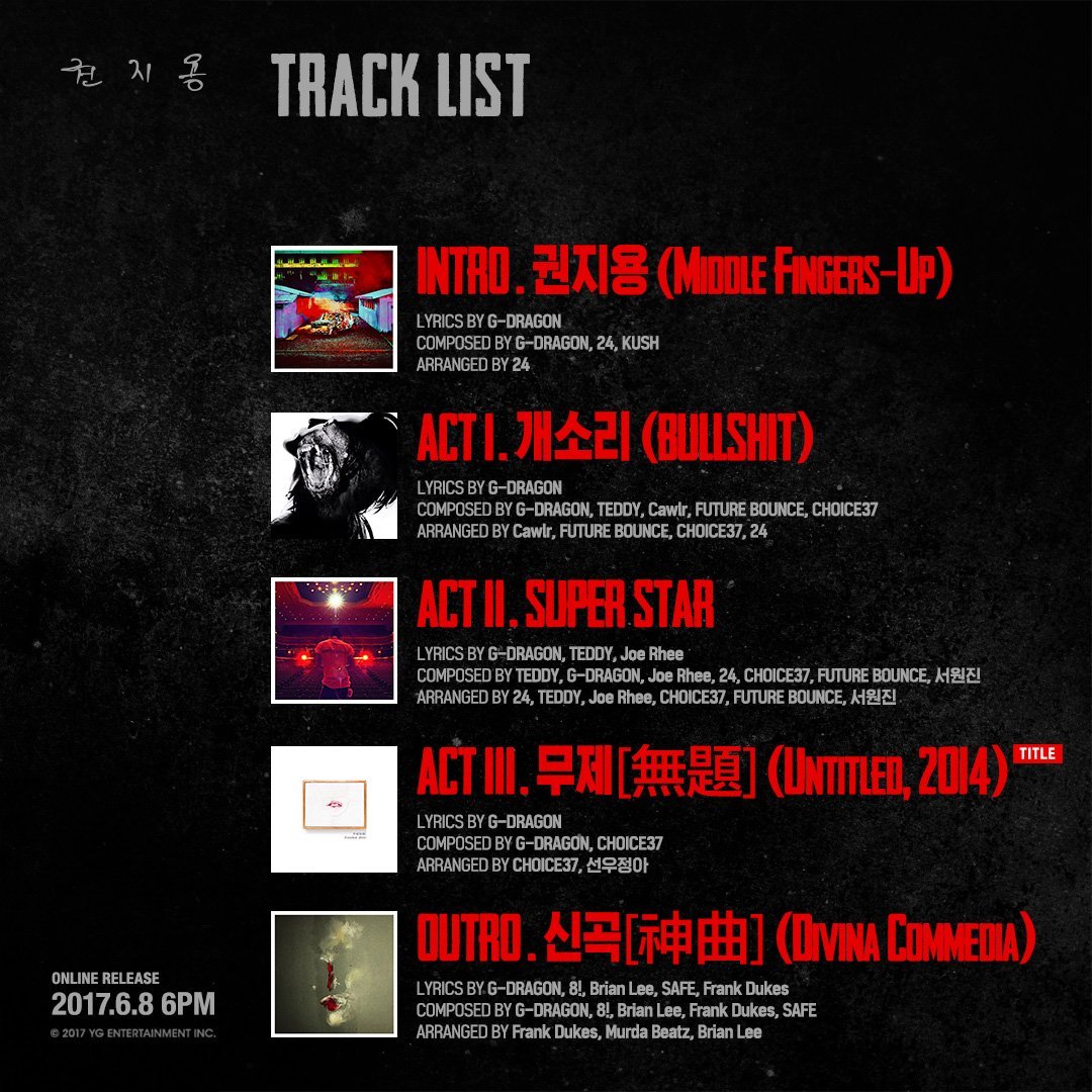 eramoreugedda's tweet photo. On this day 6 years ago, the masterpiece Kwon Jiyong album was released

#GDRAGON #빅뱅 #지드래곤 
@IBGDRGN https://t.co/ouMcAfhmx7