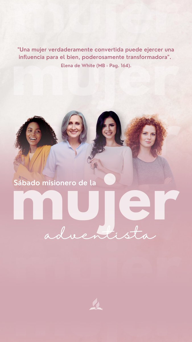 🙏🏼🧎‍♀️Alabado sea Dios por cada hermana comprometida con usar su talento para la obra del evangelio.
🌸🌸🌸
Este sábado 03 de junio será un día especial de reconocimiento y compromiso de cada mujer con la misión.

#MujerMisionera #Adventistas #FelizSábado