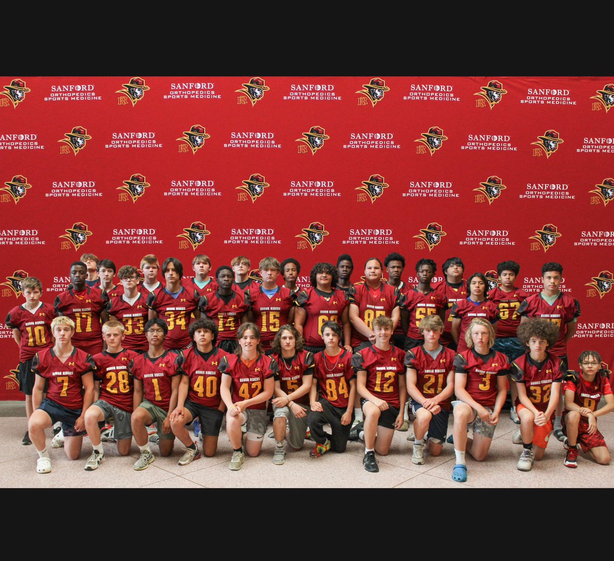 SFRiderFootball's tweet photo. Freshman camp was a success! It was great seeing these gentlemen from different middle schools unite as one team. The brotherhood begins now! #RiderRebuild📈 #TPT #INAM https://t.co/32e42fGsOP
