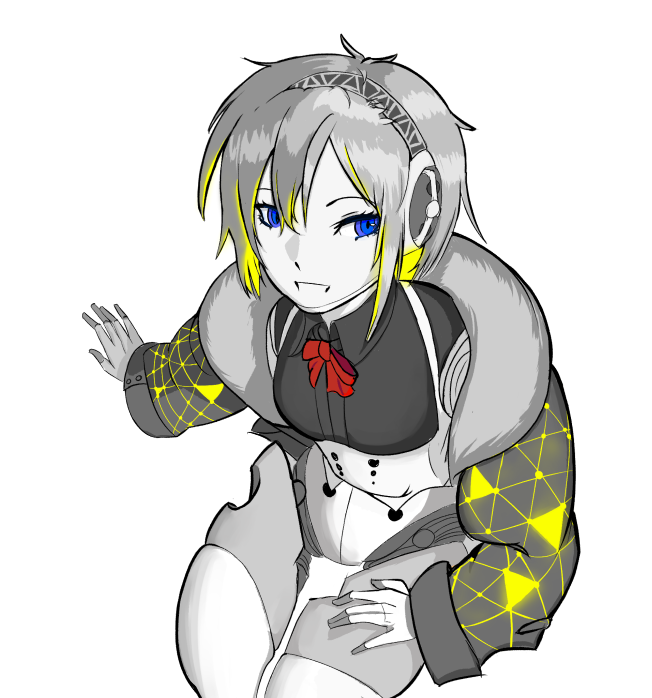 me and my bestie were talking about p3r and how it might have costumes from different series, 
this came to mind and i had to draw it

#Persona3  #aigis #soulhackers2