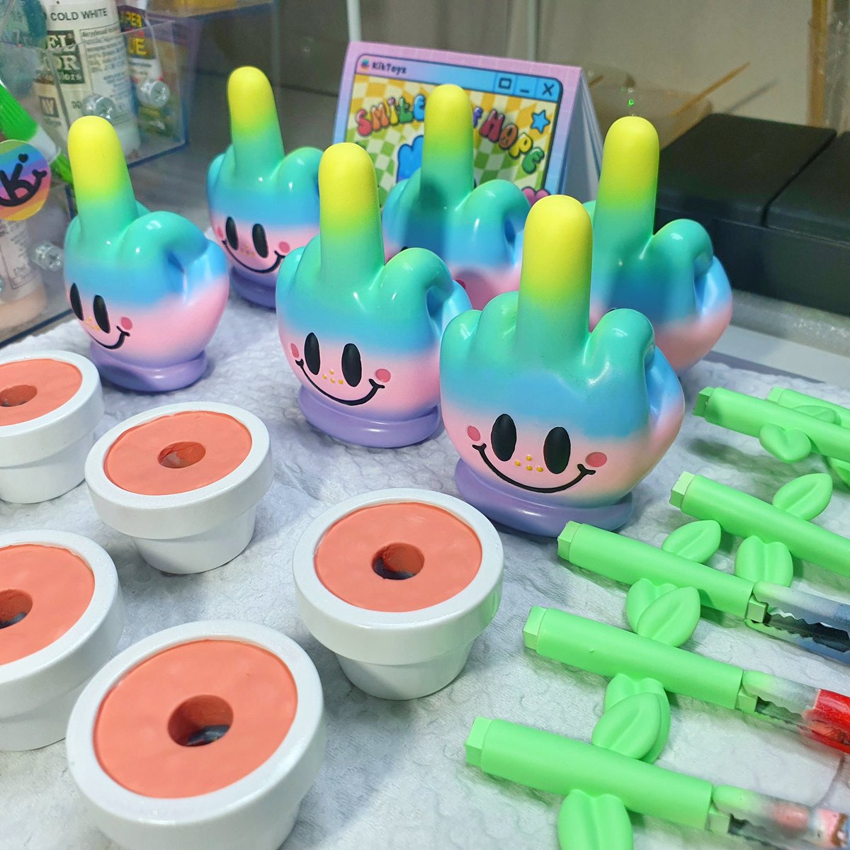 𝕎.𝕀.ℙ 𝗦𝗺𝗶𝗹𝗲 𝗼𝗳 𝗛𝗼𝗽𝗲
Soft pastel rainbow for <a href="/Strangecattoys/">Strange Cat Toys</a> and of cause #pridmonth

They will available at #fivepointsfest  
<a href="/fivepointsfest/">Five Points Festival</a> more details coming soon!

•ᴗ•