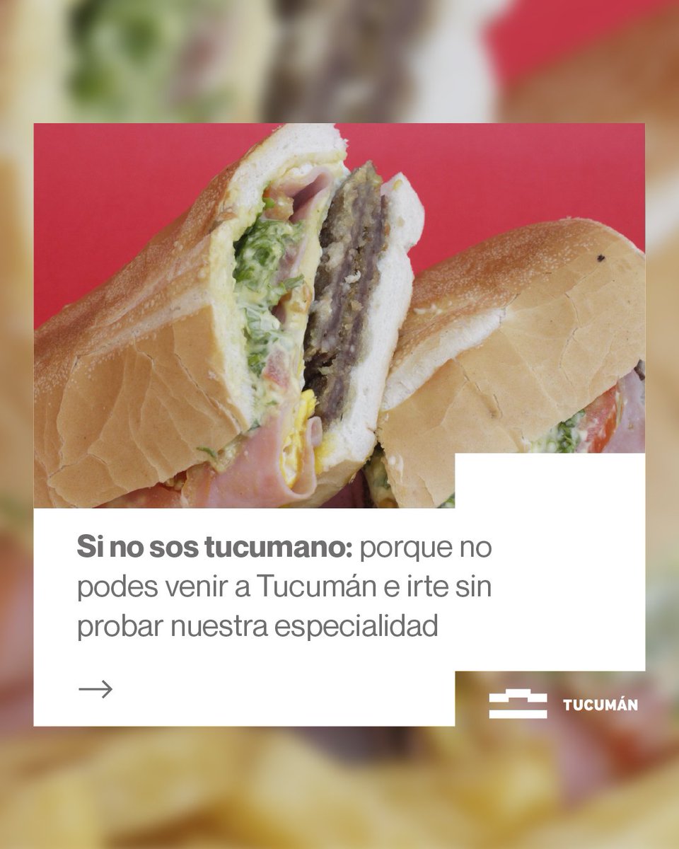 En Tucumán tenemos el mejor sándwich de milanesa. Razones para comer una mila sobran... pero las otras provincias no están listas para esta conversación ♥️
Sino que <a href="/elmiguelmartin/">Oficial Gordillo</a>  lo confirme 😉

#Tucumán #Milanesa #Sadwichdemilanesatucumano