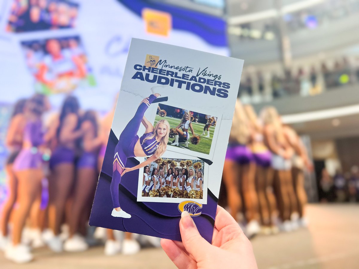 It’s time for the final Minnesota @Vikings Cheerleaders auditions at Mall of America! 📣 #Skol