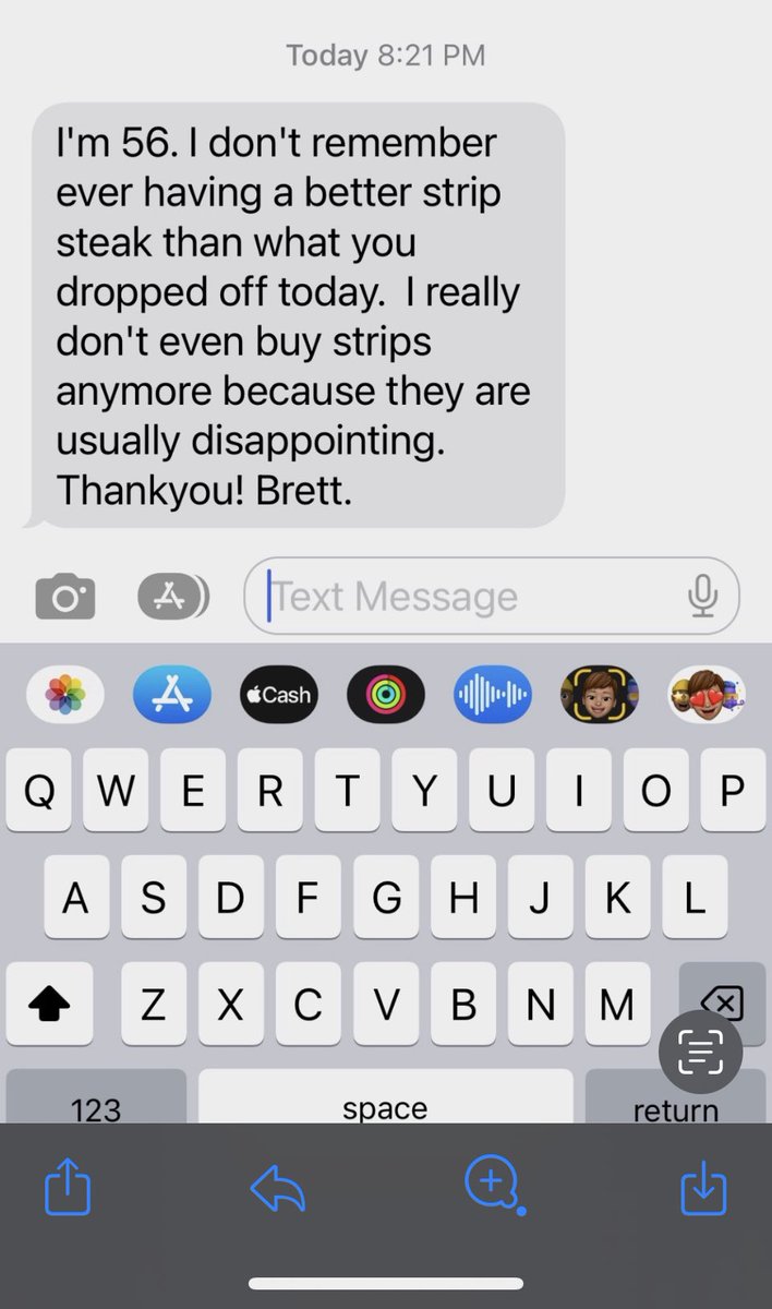 Glcbeef.com. This text was from a new customer in Ankeny