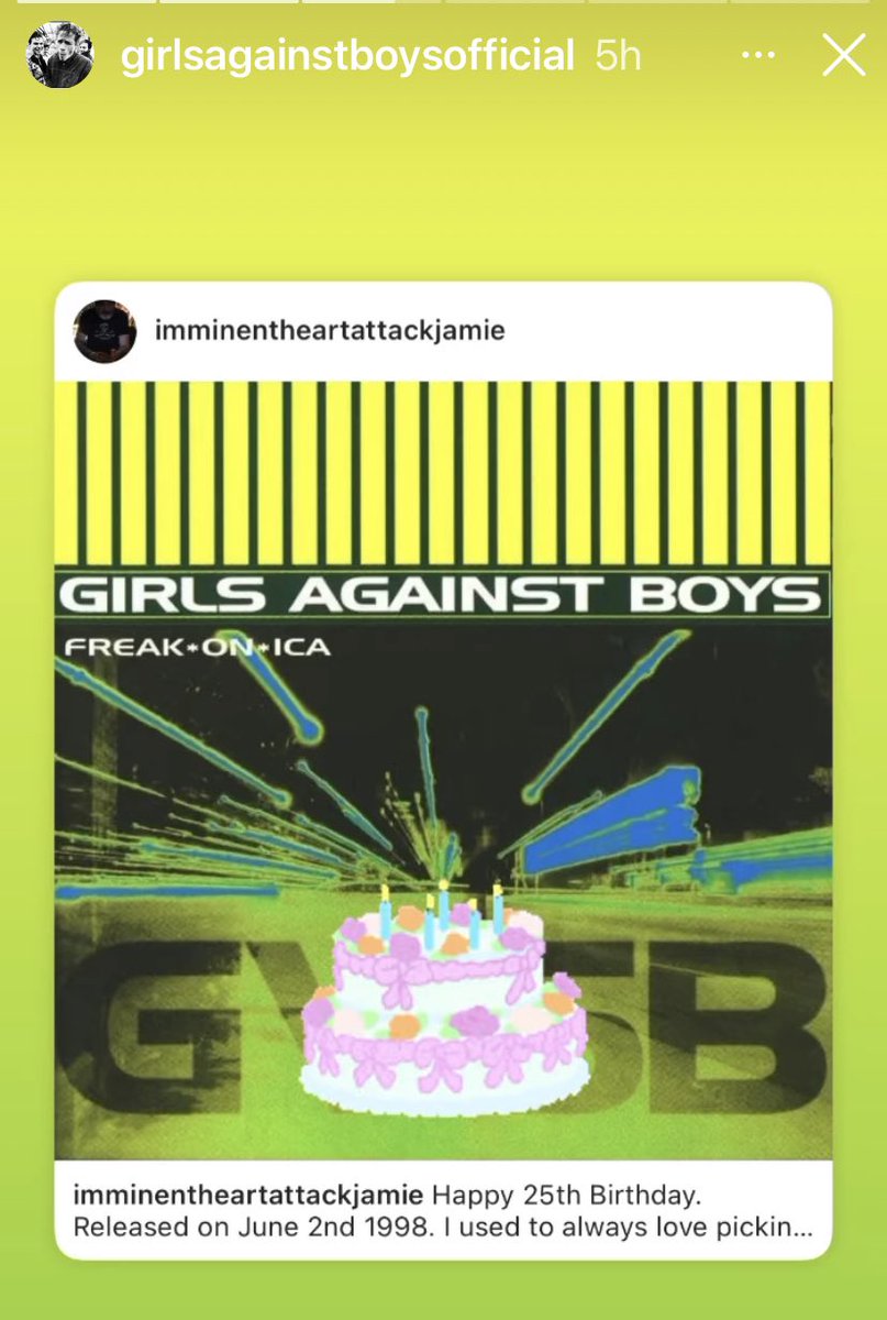 25 years already! Wow! <a href="/gvsbnyc/">Girls Against Boys</a>