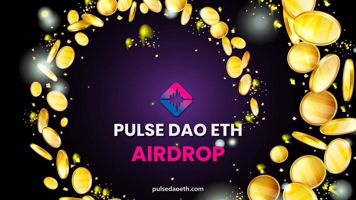 📣 Pulse DAO Airdrop is live!

🏆 Reward for Tasks:   $7 worth of PLSDAO for 1000 random participants each.

👨‍👩‍👧 Referral Reward:     $1250 worth of PLSDAO for top 30 referrers.

👉 t.me/PulseDAOAirdro… 👈

#cryptocurrency #Airdrop #Bitcoin #PulseDAO #PLSDAO #Airdropstario