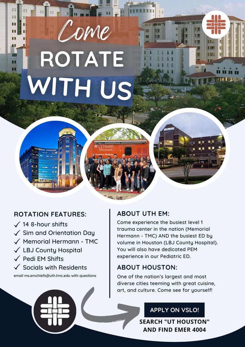 #EMbound medical students. We still have prime SLOE rotation spots available! Check us out