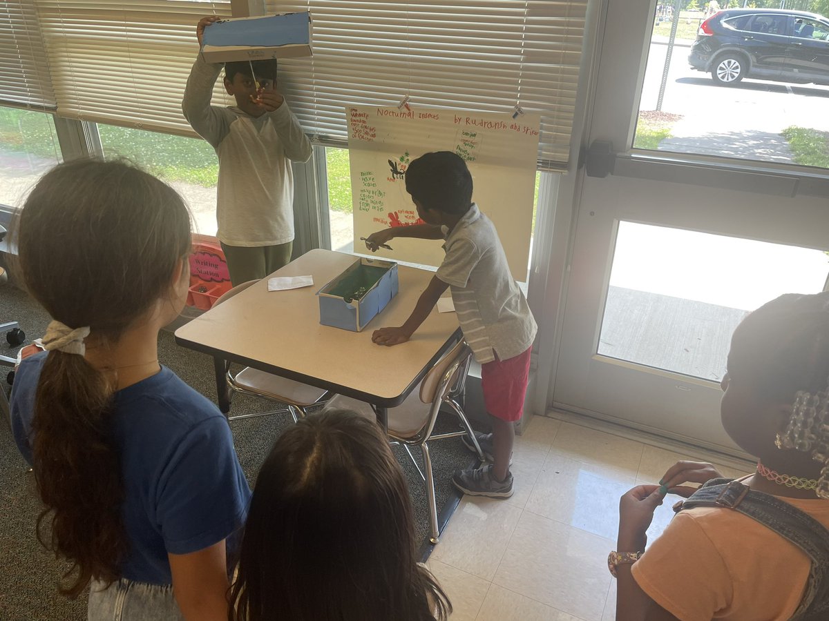 MsWarren1st's tweet photo. Bugs, bugs, and more bugs! They were SO excited to present their projects to other first graders. https://t.co/mYiWy67fq9