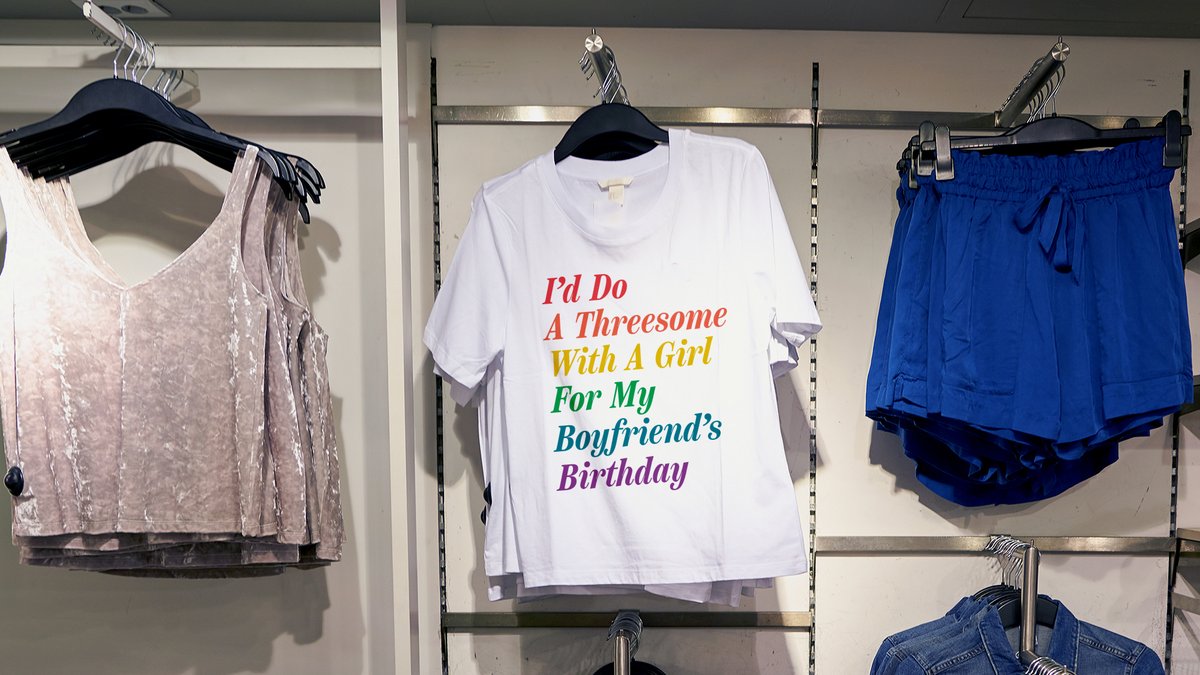 Target Scales Back Pride Section To Single T-Shirt Saying They’d Do A Threesome With A Girl For Their Boyfriend’s Birthday bit.ly/43iXYj6