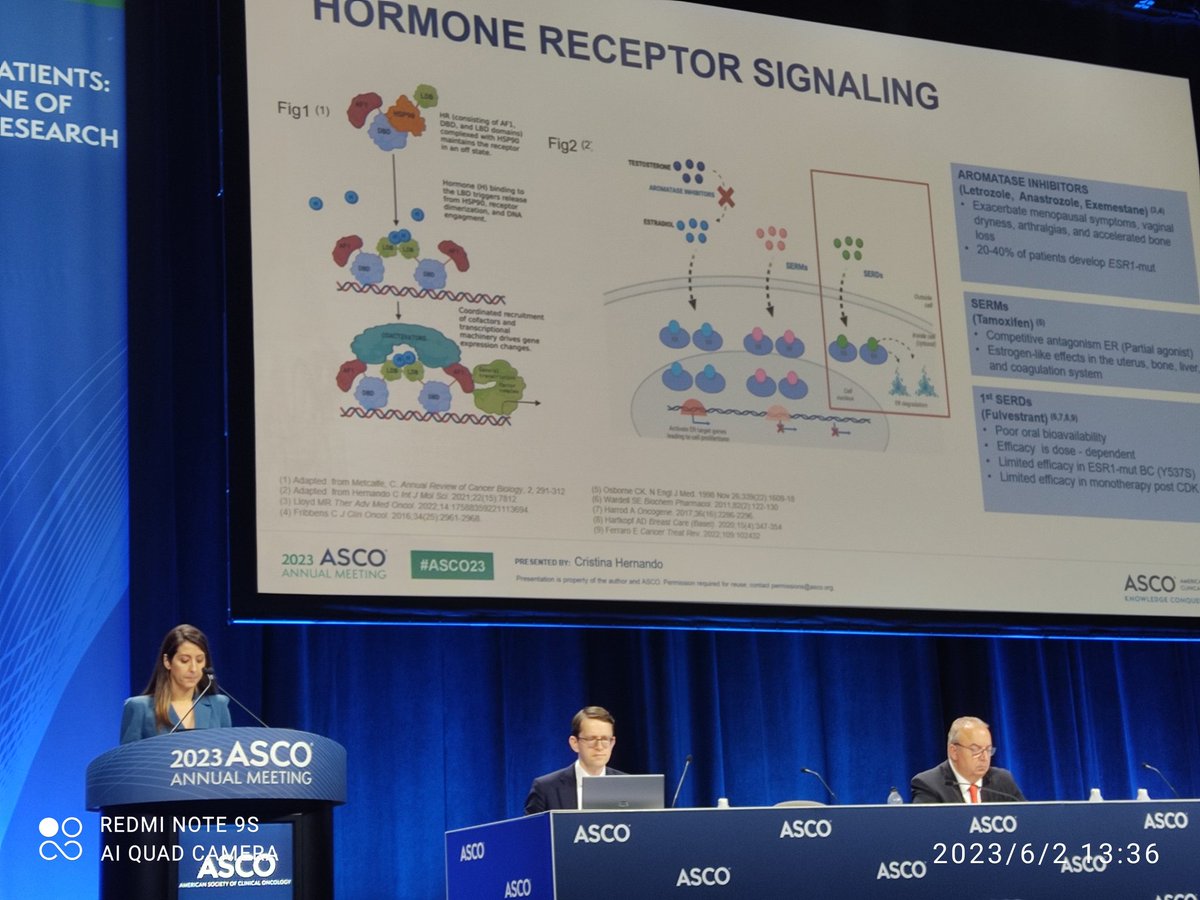 Excellent presentation by Dr Cristina Hernando,  on new SERDS at the very first session at #ASCO2023. clinicsl studies, nee opportunities and differences between agents adressed #BreastCancer <a href="/_SOLTI/">SOLTI #cancerresearch</a>