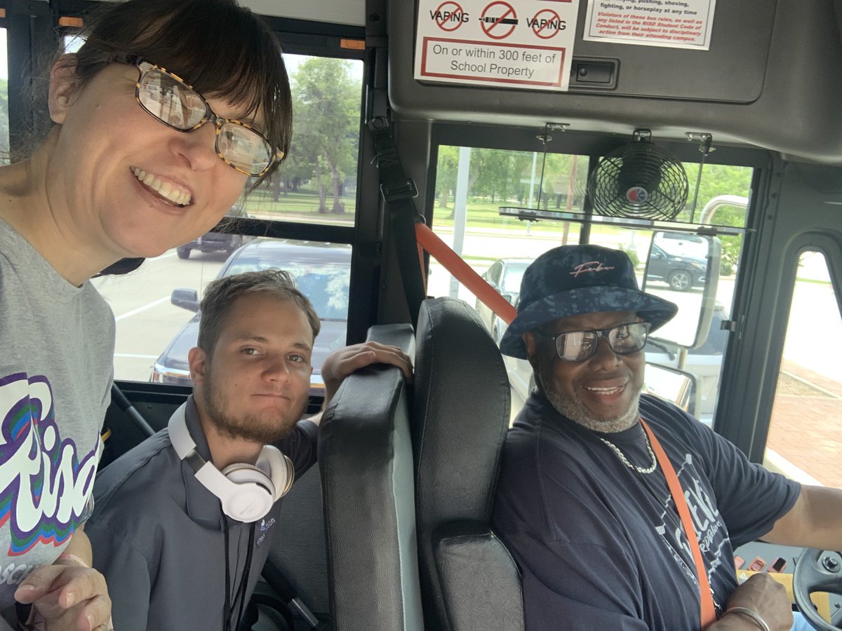 Enjoyed being chauffeured by #risdgreatness this week and getting a little behind the scenes of transportation and to see our amazing Transition Program in action! #risdsummerschool