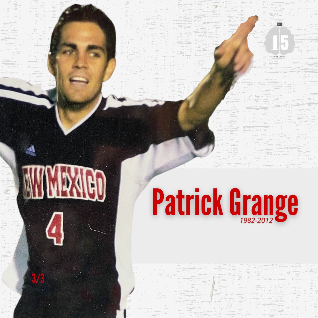 bu_cte's tweet photo. As we close out our #Flashback15 spotlight on Patrick Grange, learn more about his CTE diagnosis. We would like to thank the Grange family for their generous donation and contribution to our research.
(1/2) https://t.co/i46u9boFZj