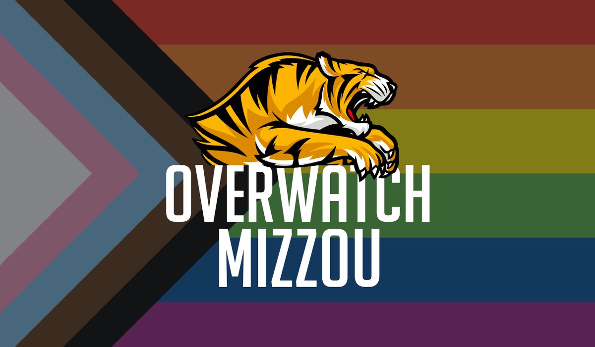 MizClubOW's tweet photo. Happy pride month from Mizzou Club Overwatch! https://t.co/yYsHZVFKfD