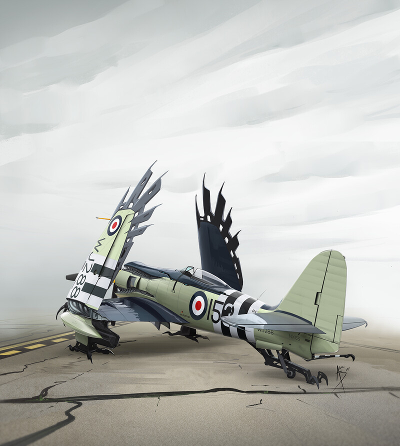 DiodeArts's tweet image. #warplane #fantasy #fantasyrobots #propplane #eagle #wing #feathers #metalfeathers #worldwar #horizonzerodawn