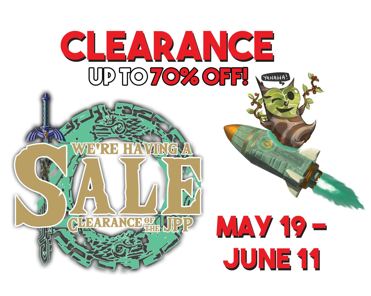 Don't forget about our huge Clearance Sale, going now!

We still have SO MUCH on clearance at each store, you'll probably need a basket! Up to 70% OFF on toys, Funkos, board games, action figures, and more.

Ends June 11th or when it's gone!

#clearancesale #justpressplay