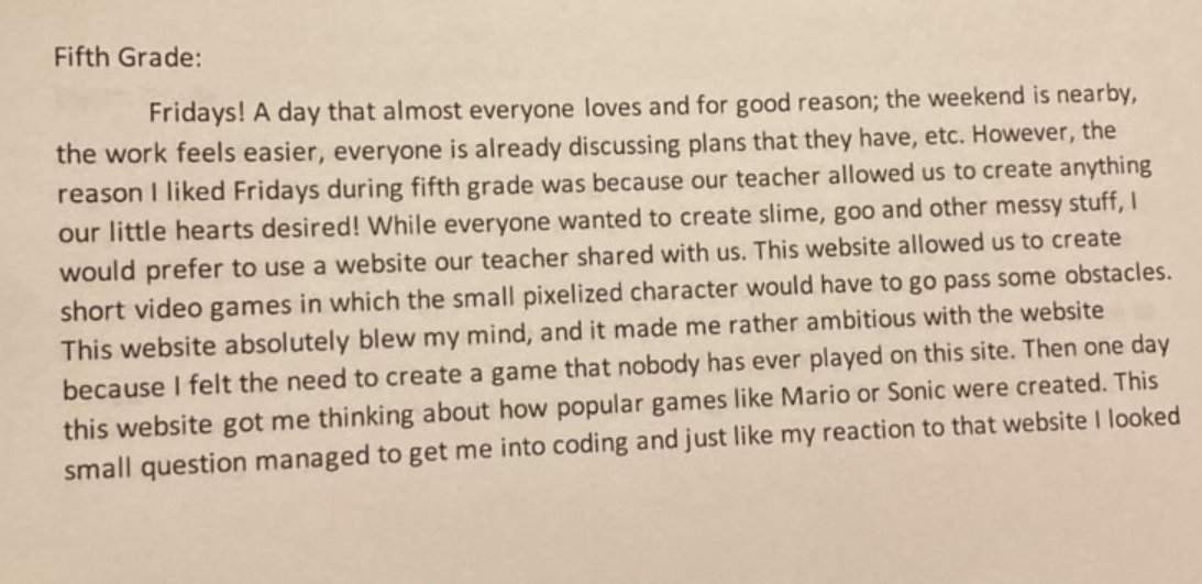 NowaTechie's tweet photo. Yes, I'm crying. How #geniushour changed a Ss life. #education #TeachersOfTwitter #caedchat #eduprotocols #cuechat #WeAreCUE #mathreps @CoffeeNancy https://t.co/zqXgS6jkyH https://t.co/33O4KXRfGR