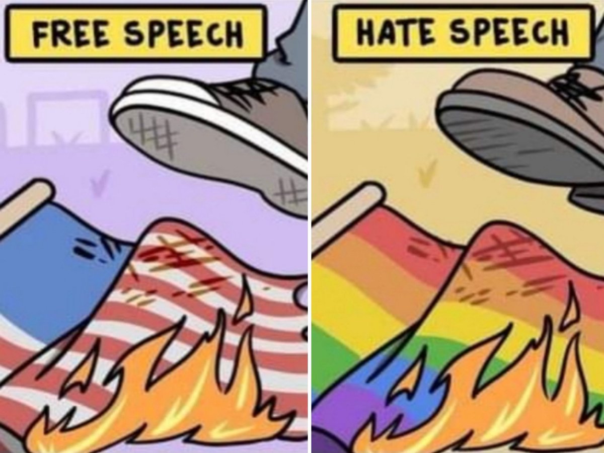 Leftists saying #TakeBackTheFlag is hilarious when the only flag they wont burn is the rainbow flag.