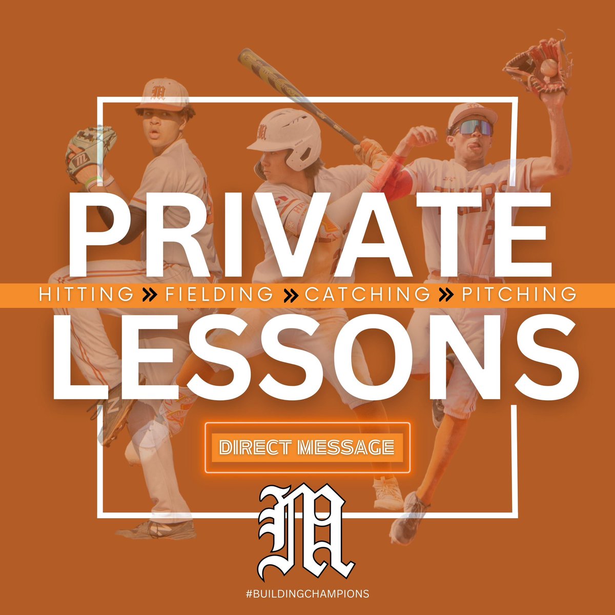 HppTigers's tweet photo. Private High Performance training by one of our HPP coaches. Hitting, fielding, catching and pitching are all available. DM here for more info. #burntorangearmy #baseball https://t.co/8Y5H9vm1Ml