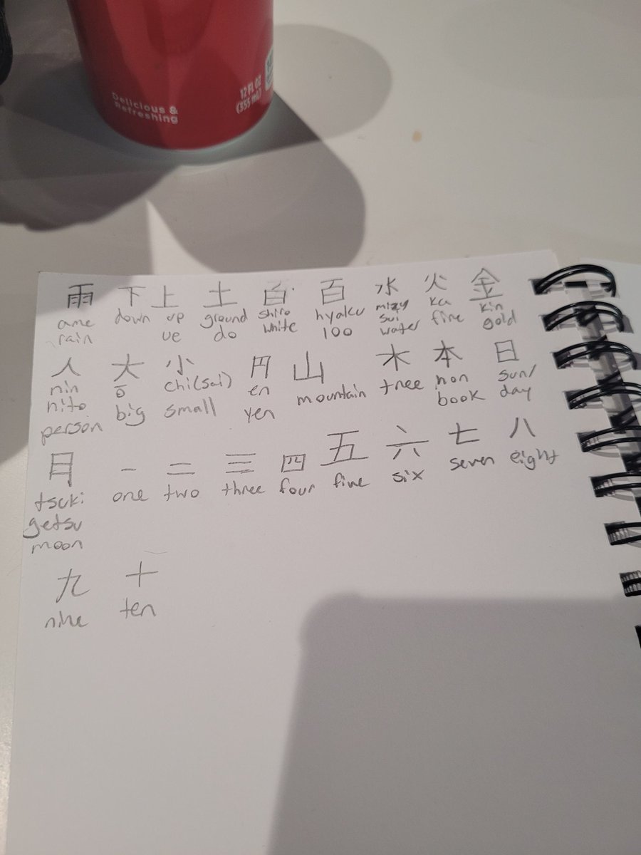 CryptedRose's tweet photo. Kanji progress. Just the ones I know to write from scratch. https://t.co/0P1ErftxzO