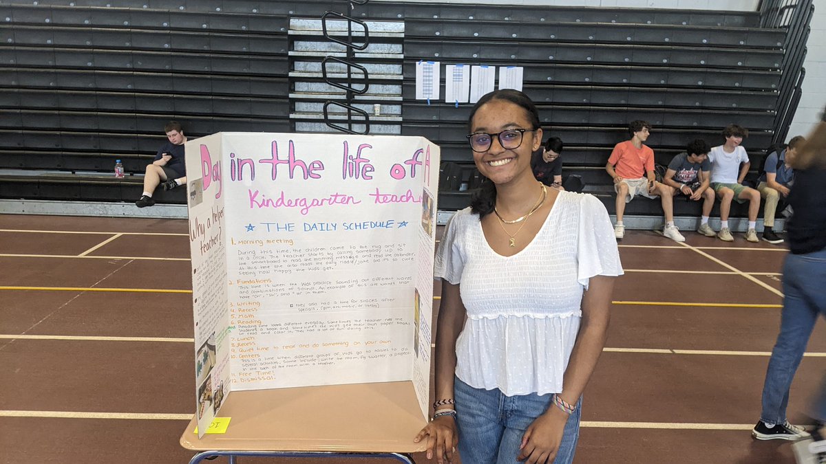 MHS - Senior Project gallery walk today.  Very impressive projects!  Enjoyed learning about the project experiences for our seniors.