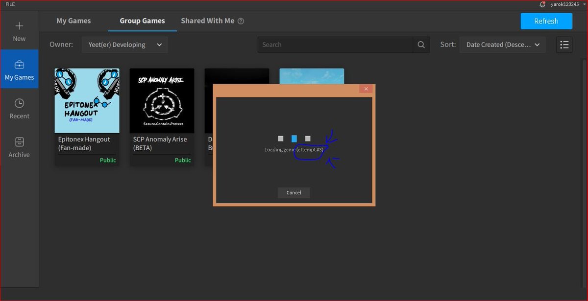 Ropdraid's tweet image. this happens to me a lot of times!
does anyone know how to fix this?
I&apos;ve tried:
-Deleting all roblox Files and reinstalling (helped but not anymore)
- Reseting Computer

#DevForum #RobloxDev #robloxstudio #RobloxDevs #RobloxDown @Roblox #Studio #devs #ROBLOX #Roblox