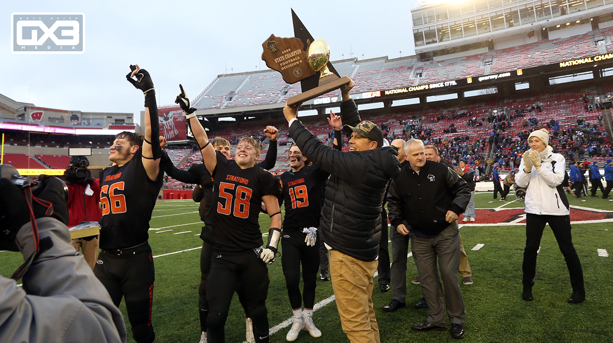 TravisBOUND's tweet photo. Championship Catch-Up: Division 6 champion Stratford

A look back at last season's title, how the off-season has gone, &amp; what to expect in 2023, from coach Jason Tubbs.

For New Subscribers: https://t.co/9QAHX3oAae

For Legacy Subscribers: https://t.co/ZS8U4zMzf0

#wisfb https://t.co/0BgKCrpvT9